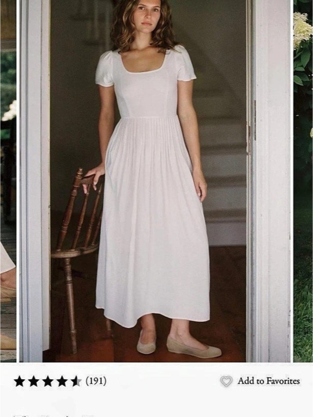 Christy Dawn The Scarlet Dress in Eggshell P-XS NWT